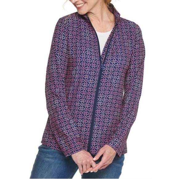 croft & barrow Jackets & Blazers - Chic Croft & Barrow Lightweight Zip-Front Windbreaker Jacket